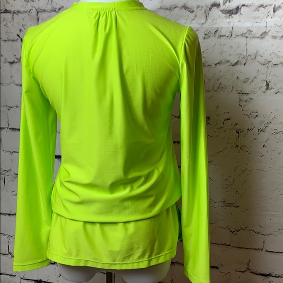 Athleta Lime Green Long Sleeve Small - Picture 2 of 8